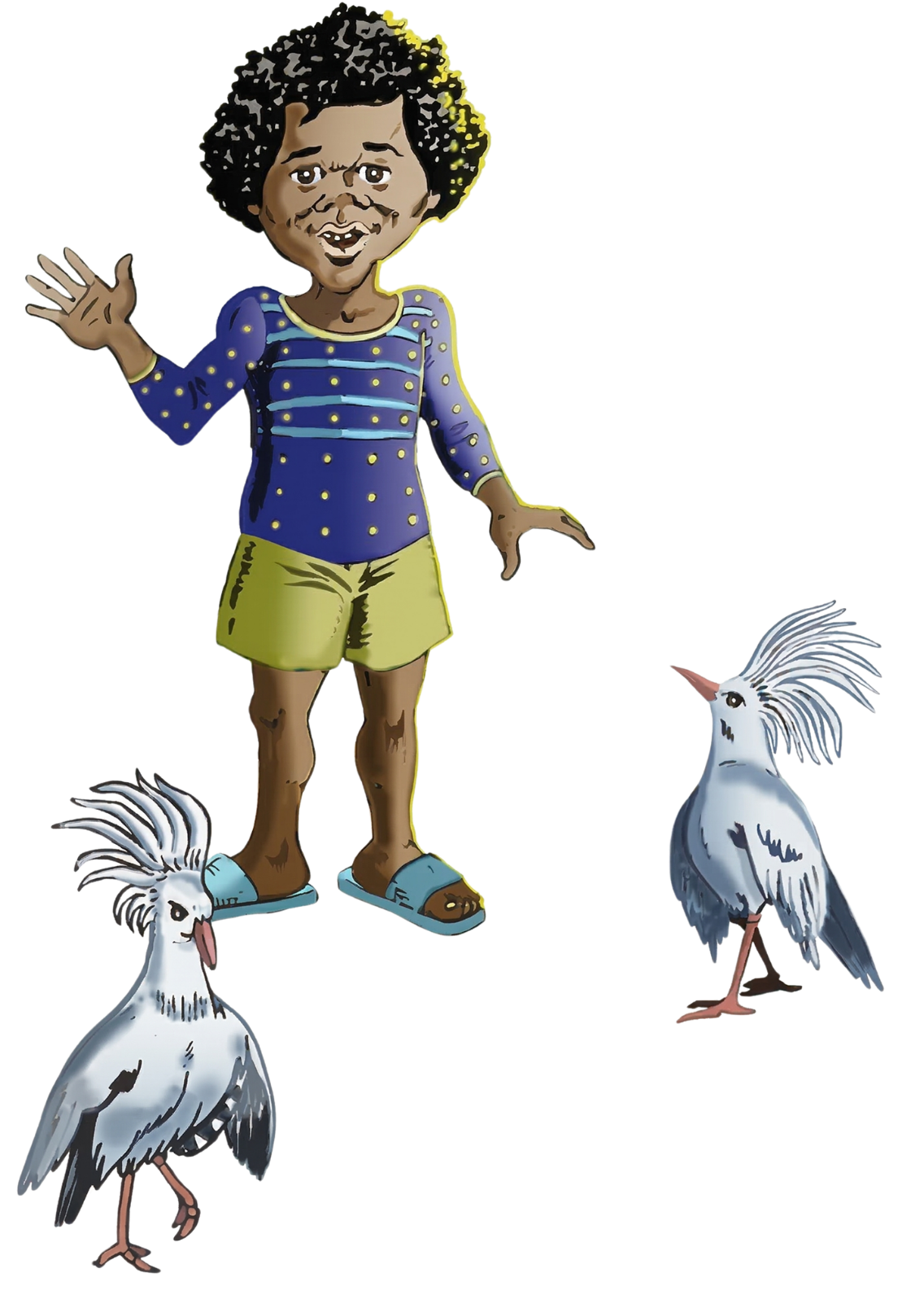 Personnages des Éditions Eiréné, illustration de Marc Azzi